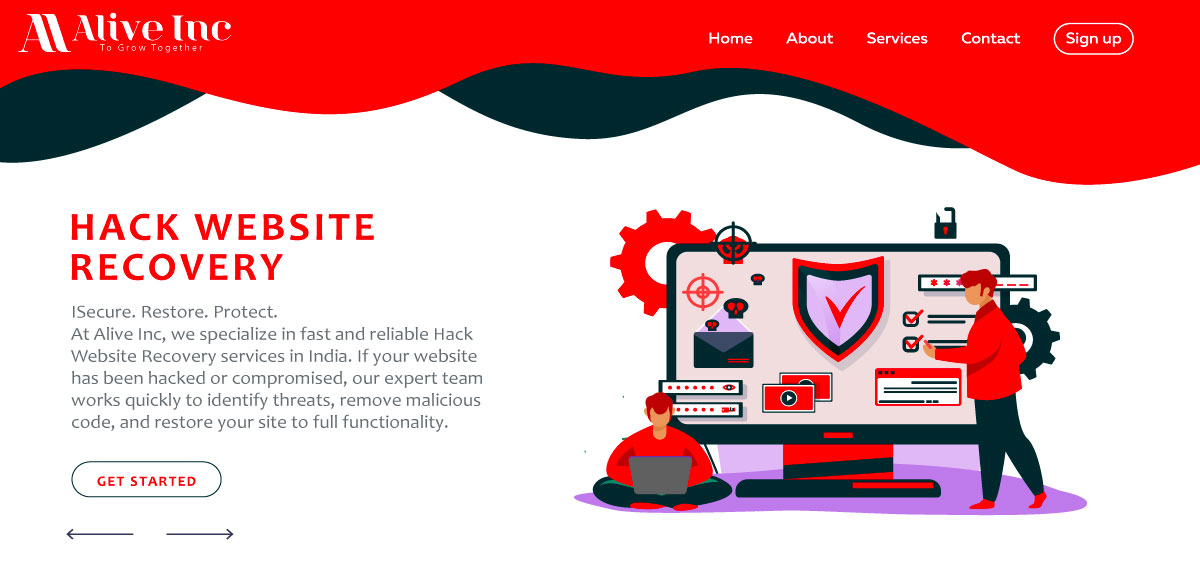Hack Website Recovery Services